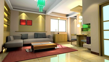 Modern small-space living room