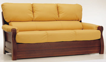 European-style three seats leather sofa