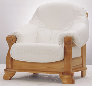 European-style white sofa 3D Model