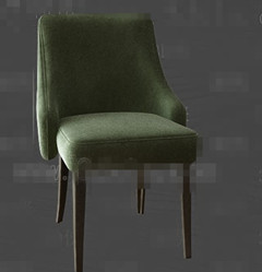 Fashion dark green fabric chairs