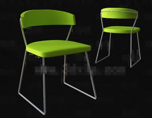Bright green fashion simple chair