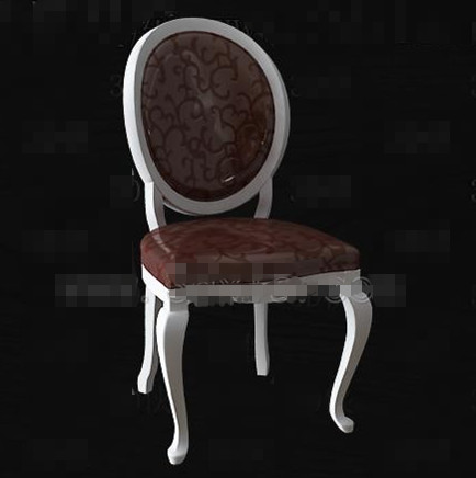 Retro brown wooden chair