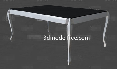 Black and white simple style tea table