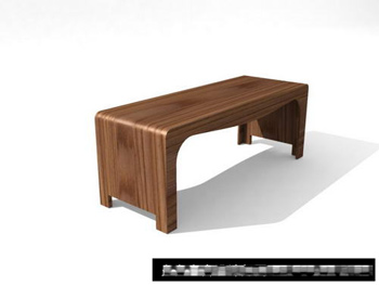 3D models of small craft wood bench