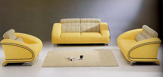European yellow sofa combination