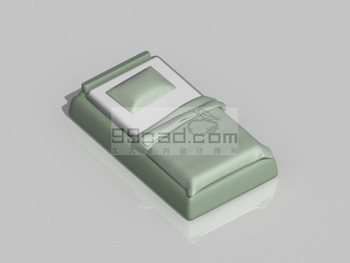 Green bed 3D model