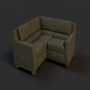 Dark corner sofa model