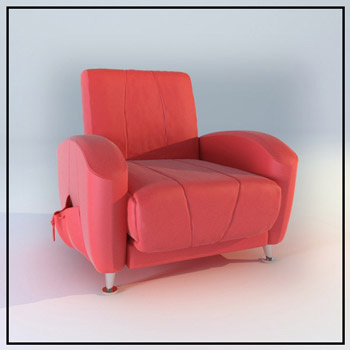 Rosy individual single sofa model