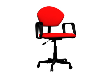 Fashion red swivel chair