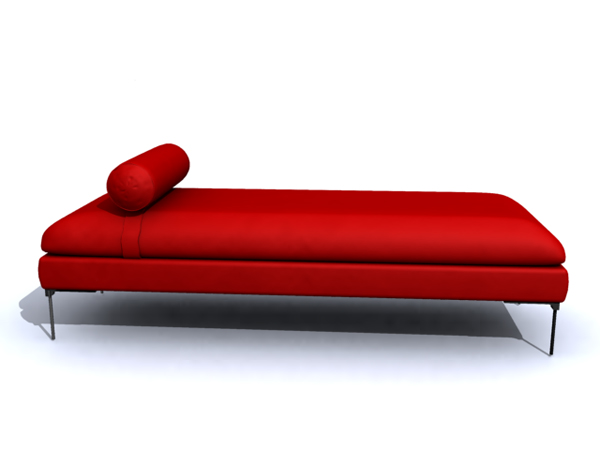 Simple and elegant modern big red bed