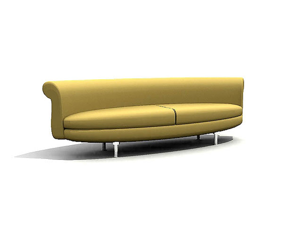 European style sofa yellow arc