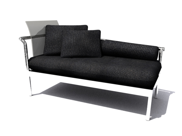 European style sofa chair black