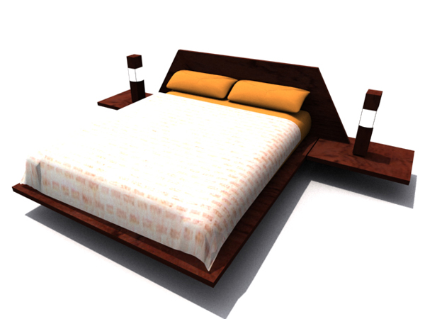 Modern and stylish traditional solid wood double bed
