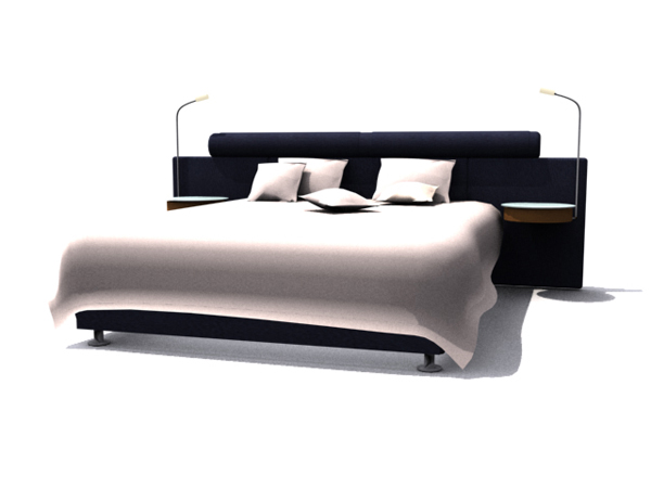 Modern style double bed