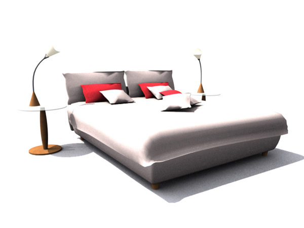 Modern minimalist home bed