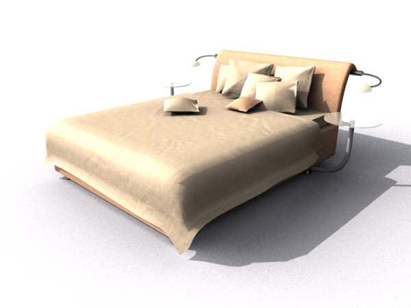 Simple home bed modern fashion