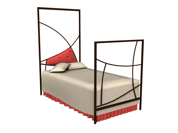 Modern wrought iron bed