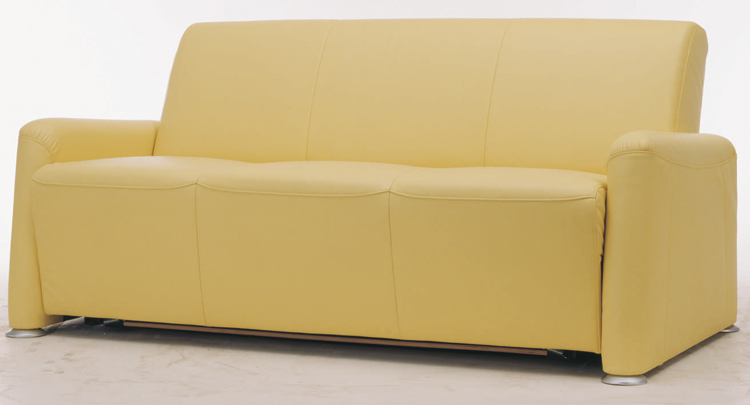 Widened soft yellow fabric over the sofa 3D model (including materials)