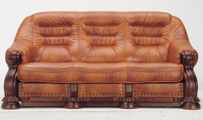 European wood bottom carved cowhide people sofa 3D models (including material)