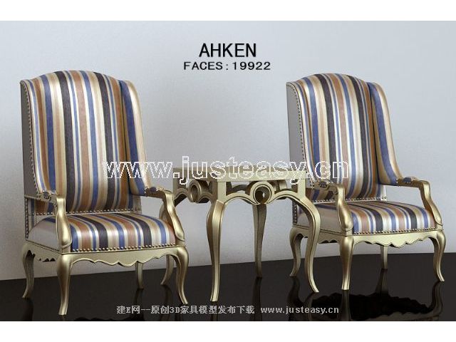 Elegant gold chairs monomer