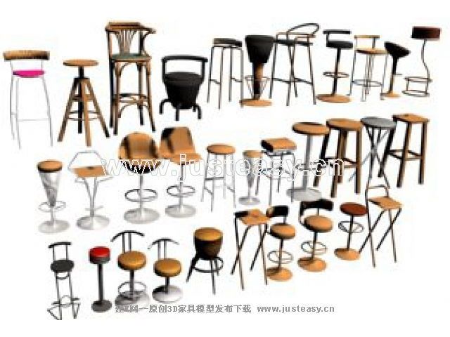 Various monomers height chairs