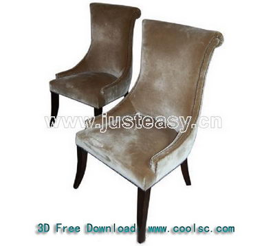 European-style dark-colored soft sofa chair