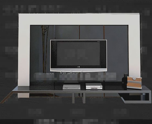 Silver unique television cabinet