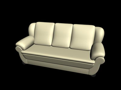 silvery white leather sofa