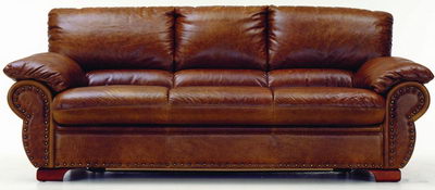 Boss leather sofa