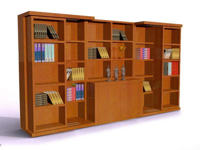 Solidwood modular bookshelf