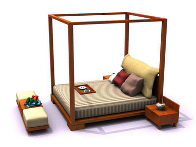 Bed with Valance