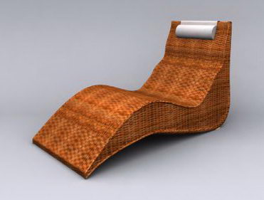 Cane-Made Leisure Chair Model