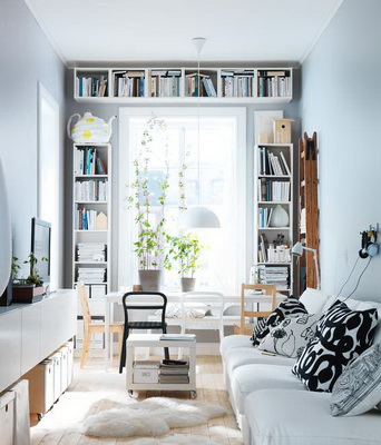 White simple fashion living room