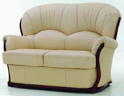 sector beige redwood sofa