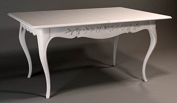 3D Model of European-style rectangular coffee table 3