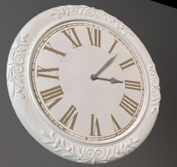 3D Model of European-style wall clock