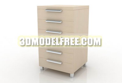 Solid wood wardrobe cabinets bedside lockers TV cabinet 3D Model