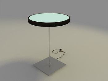 Round table, 3D model of fashion taste fine furniture