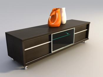 Cabinet TV cabinet 3D model of stylish modern furniture, lockers