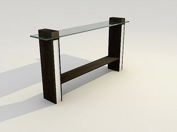 Furniture 3D Model: Glass Book Case