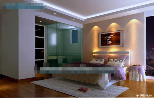 Extreme simplicity relaxed bedroom 3d model