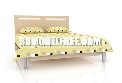 Yellow bed 3D models