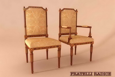 Traditional wooden chair 3dmax Model