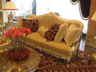 Furniture Model: Deluxe Brown Velvet Sofa