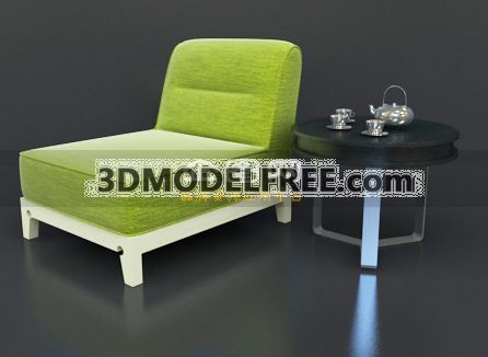 Lounge Chair --Apple Green