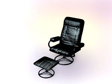 Black leather chairs leisure