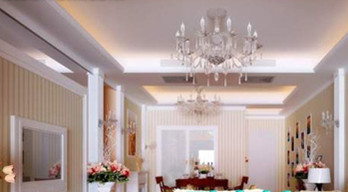 Simple European crystal chandeliers living room