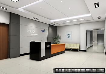 Office reception space model