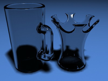 3d Wine model, creative glass