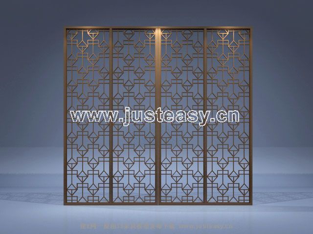 Features wooden partition wall
